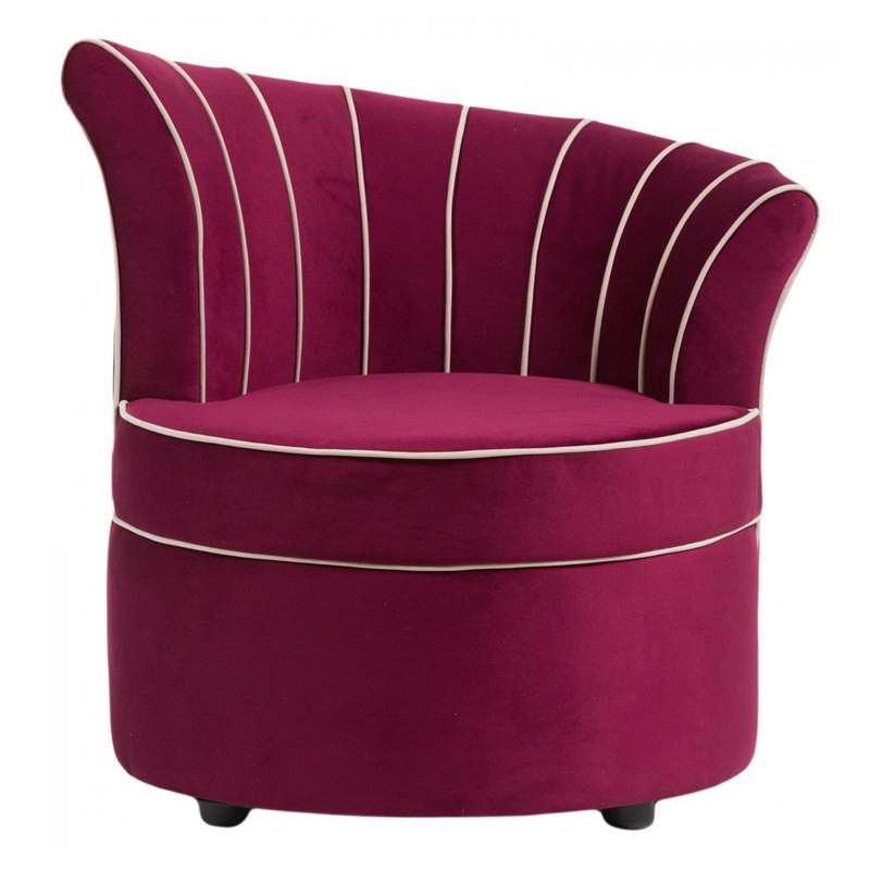 Кресло Curly Backrest Violet Лиловый Кресло Curly Backrest Violet Лиловый в Кирове | Loft Concept