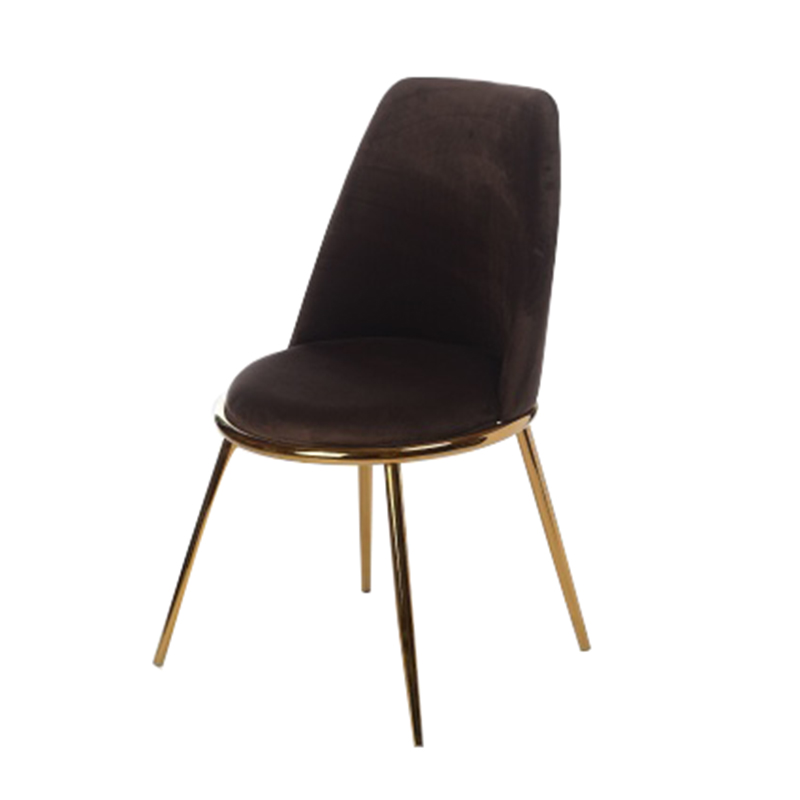 Стул Chairs Velvet Brown Коричневый Золотой Стул Chairs Velvet Brown Коричневый Золотой в Кирове | Loft Concept