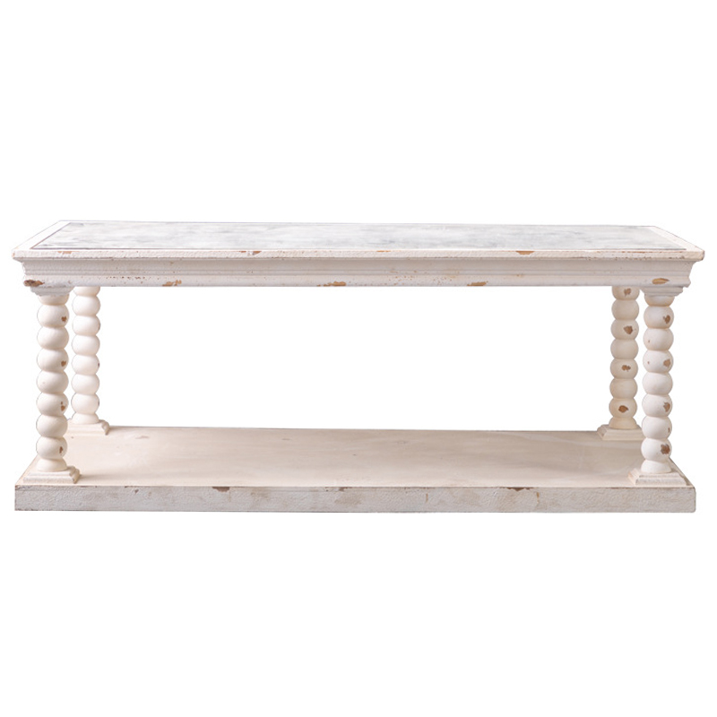 Кофейный стол Claude Provence Coffee Table Древесина Белый Кофейный стол Claude Provence Coffee Table Древесина Белый в Кирове | Loft Concept