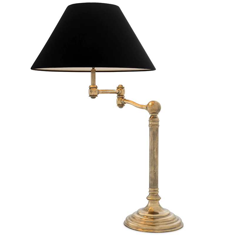 Настольная лампа Eichholtz Table Lamp Regis Латунь Винтажная латунь Черный Настольная лампа Eichholtz Table Lamp Regis Латунь Винтажная латунь Черный в Кирове | Loft Concept