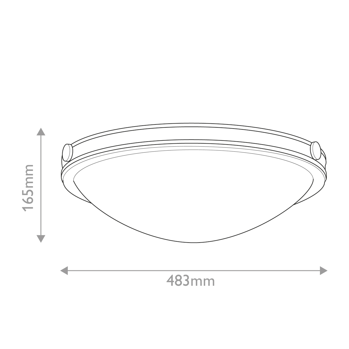 Потолочный светильник в форме неглубокой чаши с белым плафоном Hinkley в Кирове