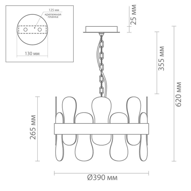 Люстра Eve Chandelier фигурное стекло диаметр 40 см Люстра Eve Chandelier фигурное стекло диаметр 40 см в Кирове