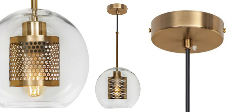 Perforated Vessel Pendant Lamp Gold Ball Perforated Vessel Pendant Lamp Gold Ball - Loft-Concept в Кирове