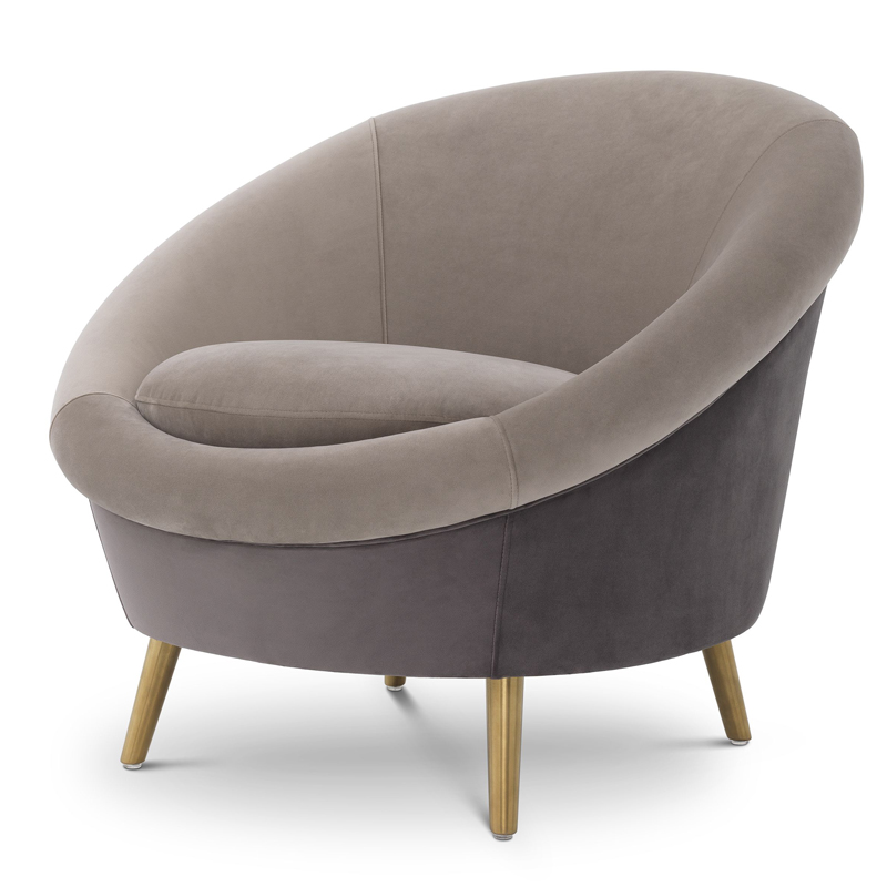 Кресло Eichholtz Chair Giulia Серый Латунь Кресло Eichholtz Chair Giulia Серый Латунь в Кирове | Loft Concept
