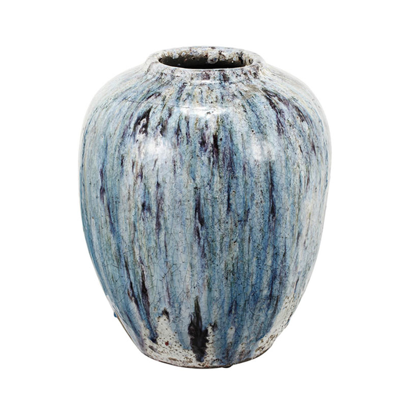 Ваза Terracotta Vase blue-white Белый Голубой Ваза Terracotta Vase blue-white Белый Голубой в Кирове | Loft Concept