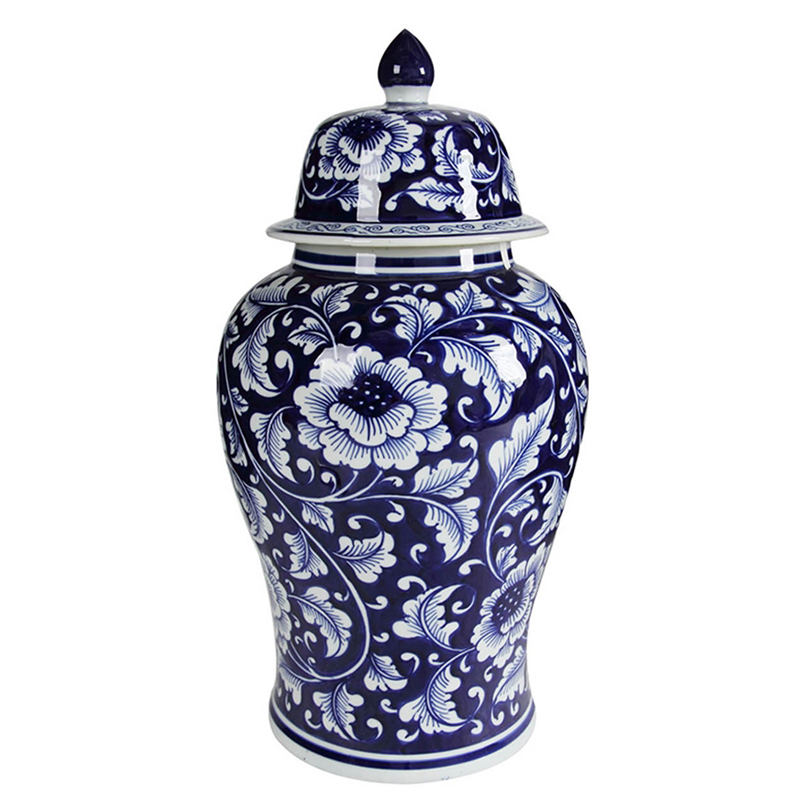 Ваза Celia Vase Белый Синий Ваза Celia Vase Белый Синий в Кирове | Loft Concept