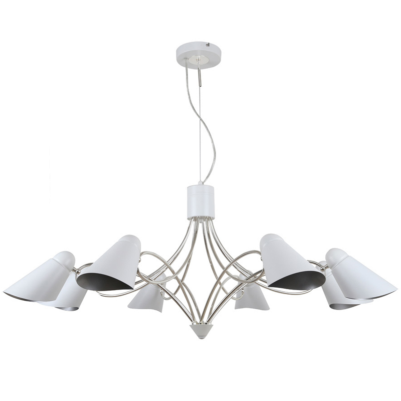 Люстра Silvi Chandelier Белый Серебряный Люстра Silvi Chandelier Белый Серебряный в Кирове | Loft Concept