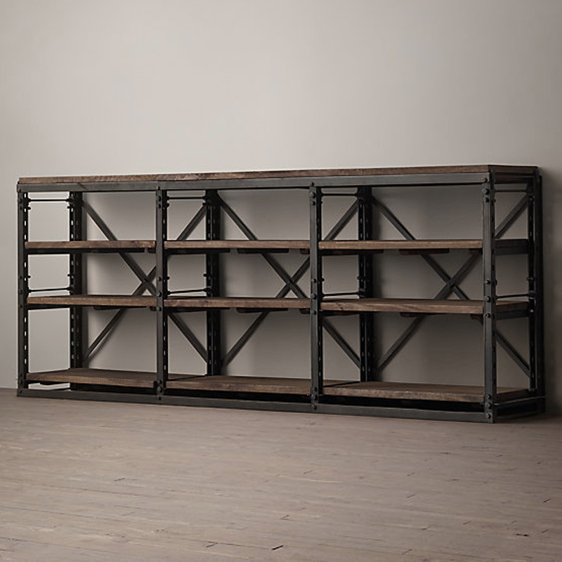 Стеллаж Restoration Hardware French Library Графит Золотой дуб Стеллаж Restoration Hardware French Library Графит Золотой дуб в Кирове | Loft Concept