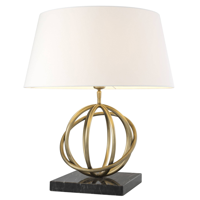 Настольная лампа Eichholtz Table Lamp Edition Белый Черный Латунь Античная полированная Настольная лампа Eichholtz Table Lamp Edition Белый Черный Латунь Античная полированная в Кирове | Loft Concept