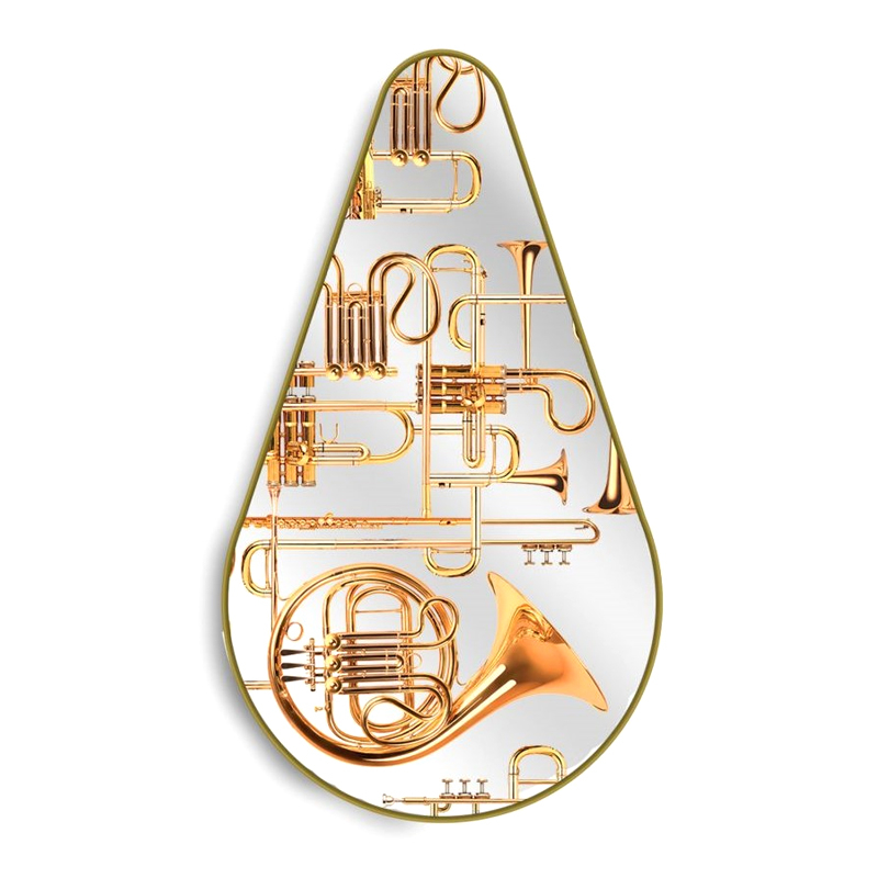 Зеркало Seletti Pear Trumpets Золотой Зеркало Seletti Pear Trumpets Золотой в Кирове | Loft Concept