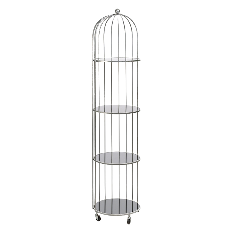 Стеллаж Cage Rack Silver Серебряный Стеллаж Cage Rack Silver Серебряный в Кирове | Loft Concept