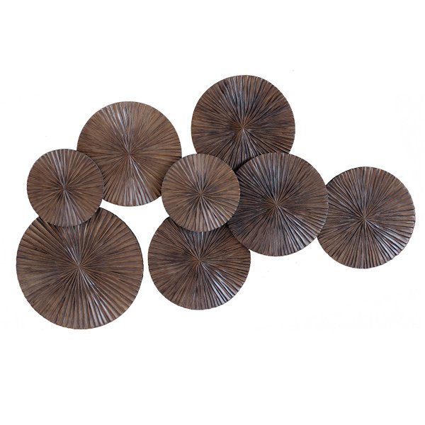Арт-объект Apollo Brown Wall Plaque Disc Коричневый Арт-объект Apollo Brown Wall Plaque Disc Коричневый в Кирове | Loft Concept