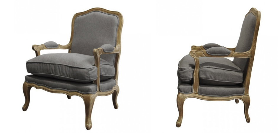 Кресло French Provence ArmChair Shebbi Grey Кресло French Provence ArmChair Shebbi Grey - Loft-Concept в Кирове