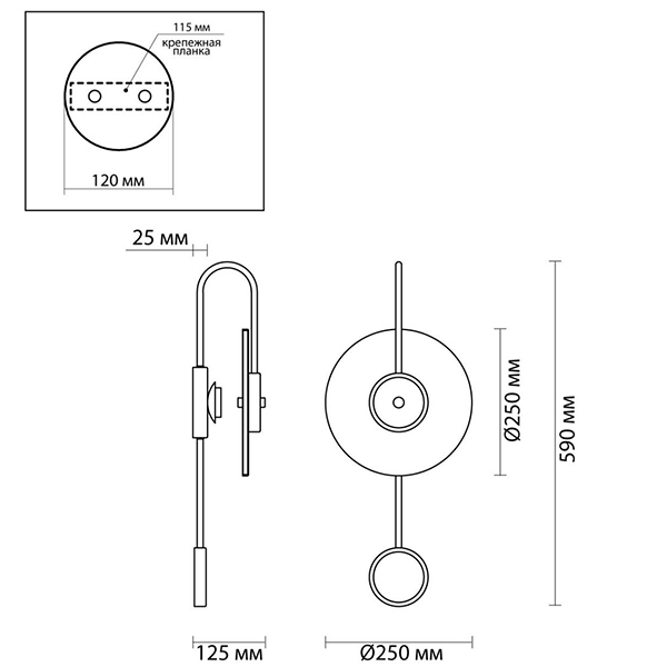 Бра Kaspar Wall lamp Бра Kaspar Wall lamp в Кирове