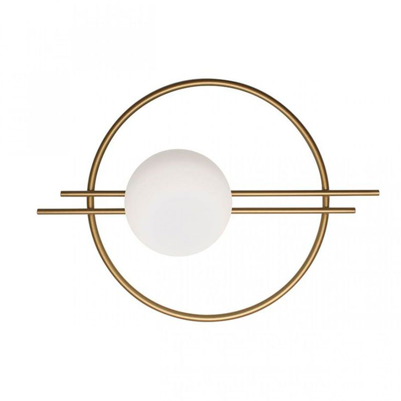 Бра Balance Beads Libra Gold 40 см Белый Золотой Бра Balance Beads Libra Gold 40 см Белый Золотой в Кирове | Loft Concept