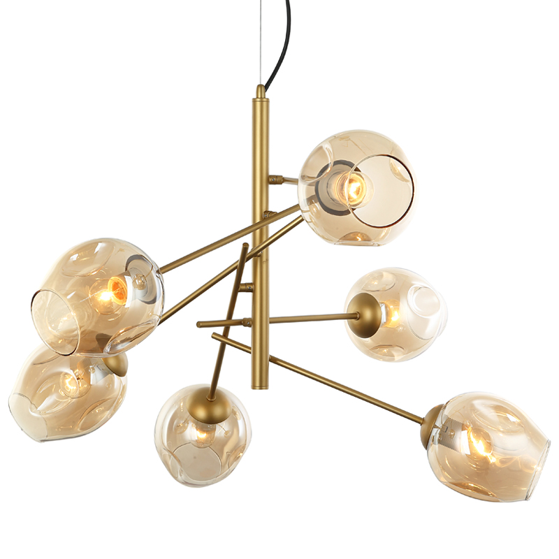 Люстра Branching Bubble Chandelier Vertical Gold Золотой Янтарь (Amber) Люстра Branching Bubble Chandelier Vertical Gold Золотой Янтарь (Amber) в Кирове | Loft Concept
