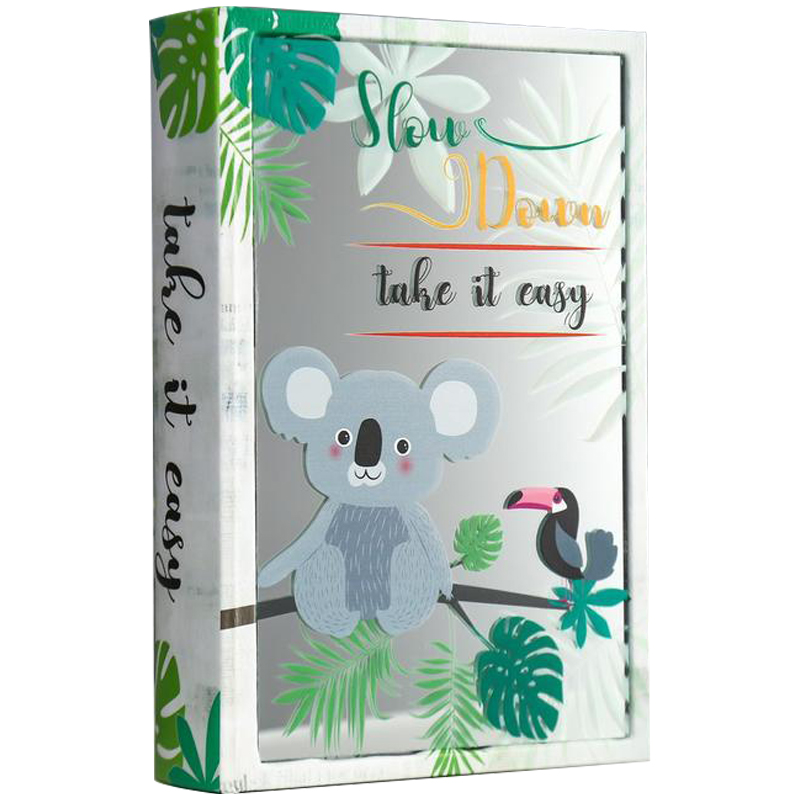 Шкатулка-книга Koala and Toucan Mirror Book Box Мульти Белый Зеленый Шкатулка-книга Koala and Toucan Mirror Book Box Мульти Белый Зеленый в Кирове | Loft Concept