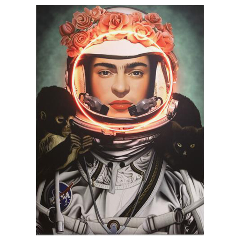 Неоновый постер Фрида Кало в Скафандре Space Girl Frida Мульти Неоновый постер Фрида Кало в Скафандре Space Girl Frida Мульти в Кирове | Loft Concept