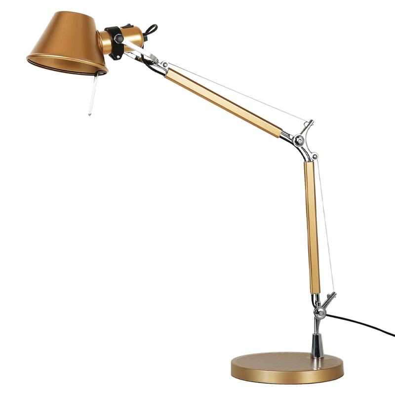 Настольная лампа золотого цвета Artemide Золотой Хром Настольная лампа золотого цвета Artemide Золотой Хром в Кирове | Loft Concept