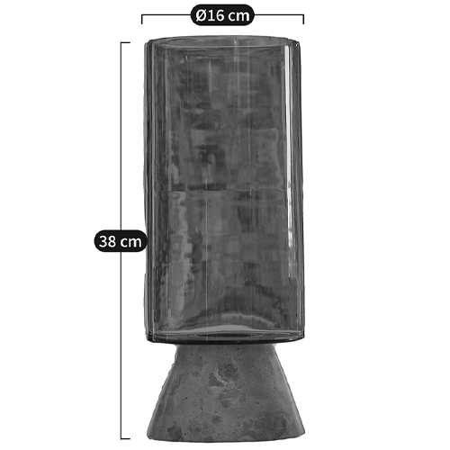 Высокая чаша из янтарного стекла Amber Marble Vase в Кирове