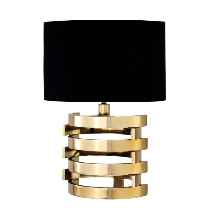 Настольная лампа Eichholtz Table Lamp Boxter S Глянцевое золото Черный Настольная лампа Eichholtz Table Lamp Boxter S Глянцевое золото Черный в Кирове | Loft Concept