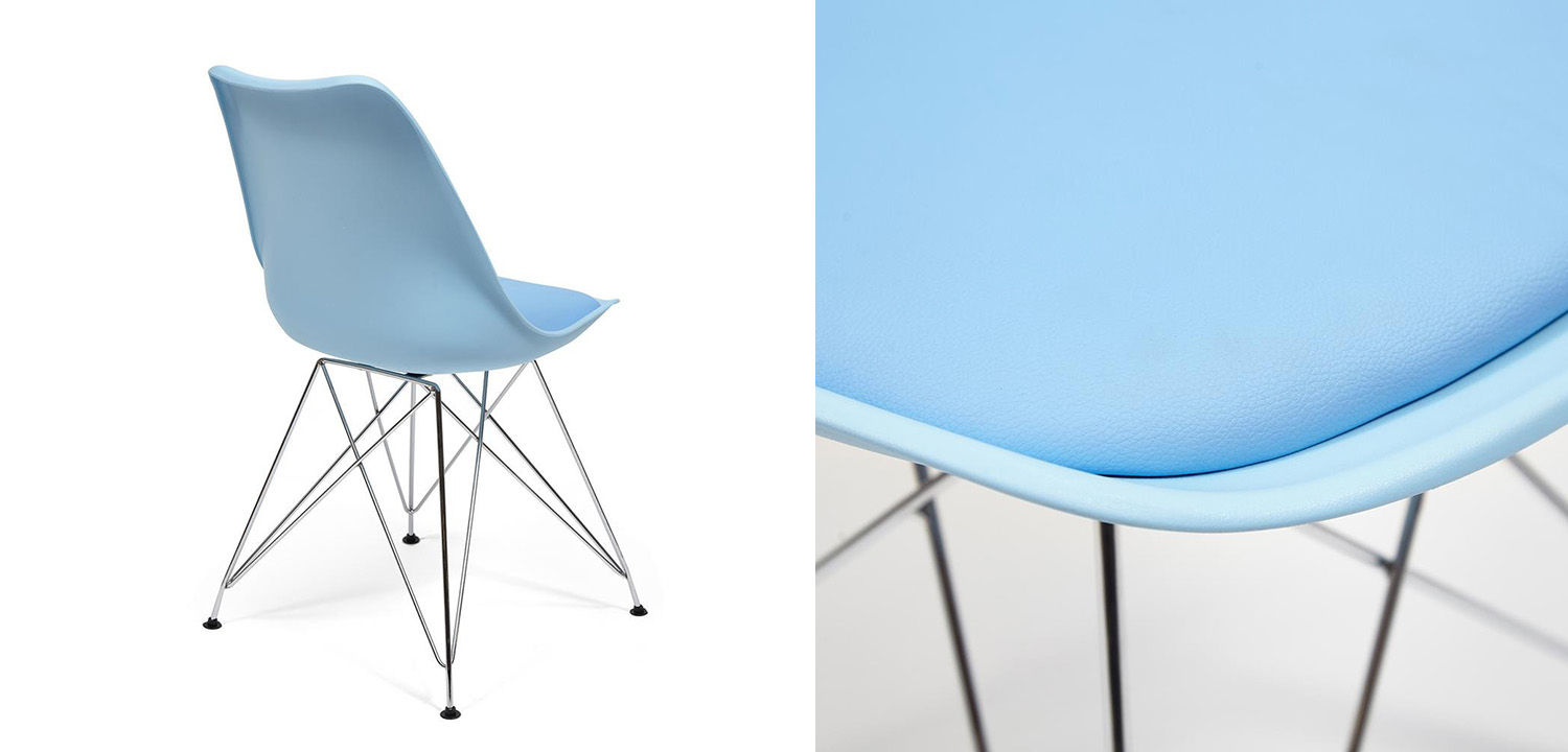 Стул DSR blue - фото