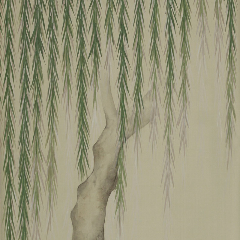 Обои ручная роспись Willow Special Colourway on Icefield dyed silk Обои ручная роспись Willow Special Colourway on Icefield dyed silk в Кирове | Loft Concept