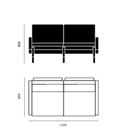 Диван PK31 2 Seat Диван PK31 2 Seat в Кирове
