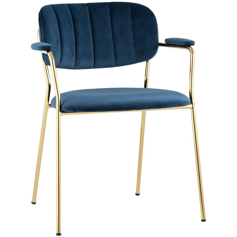 Стул Singer Chair Золотой Металл Синий Велюр Синий Золотой Стул Singer Chair Золотой Металл Синий Велюр Синий Золотой в Кирове | Loft Concept