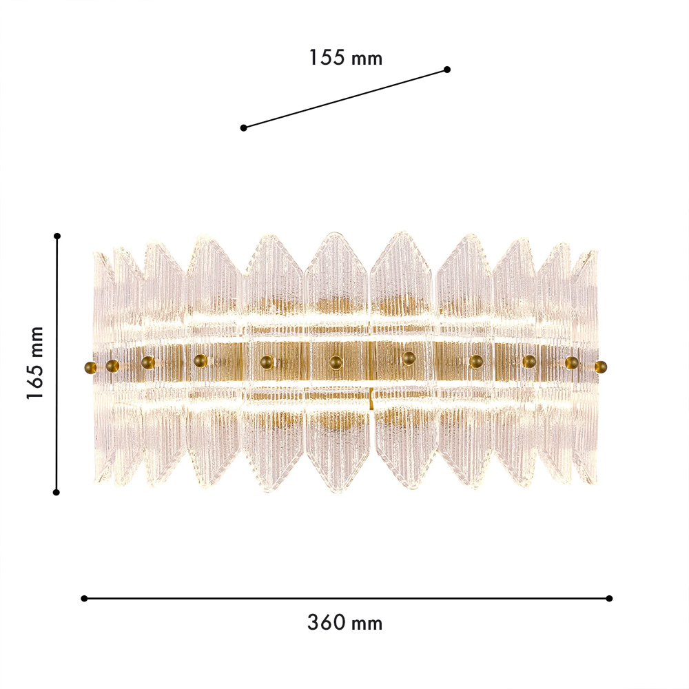 Бра с декоративными элементами в виде лепестков Round Light Flashing в Кирове