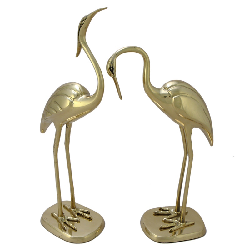 Статуэтка бронзовая пара Журавли Bronze Birds Золотой Статуэтка бронзовая пара Журавли Bronze Birds Золотой в Кирове | Loft Concept
