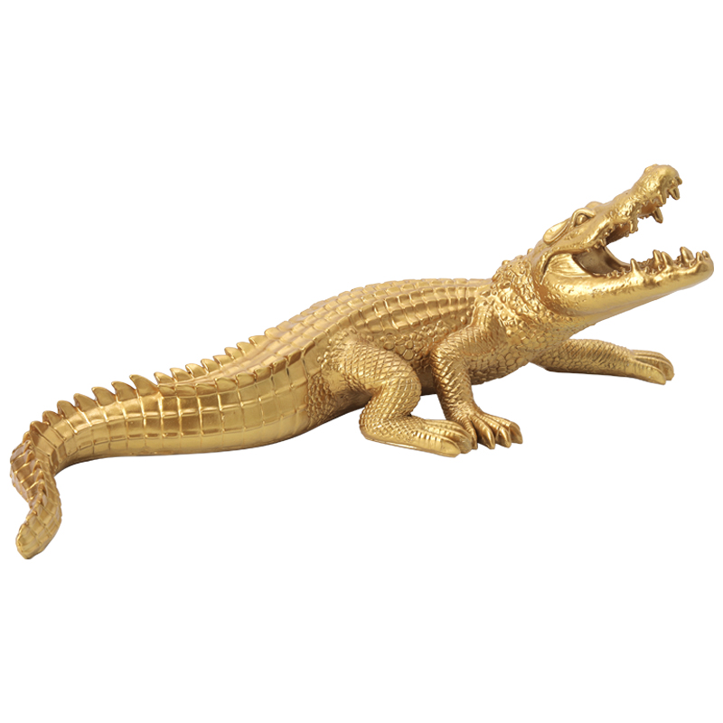 Статуэтка Crocodile Gold Золотой в Кирове | Loft Concept 
