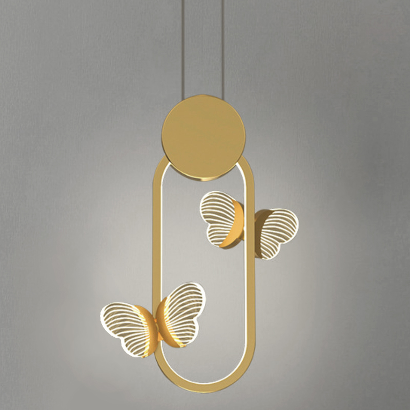 Светильник Butterfly Gold Oval Прозрачный Золотой Светильник Butterfly Gold Oval Прозрачный Золотой в Кирове | Loft Concept