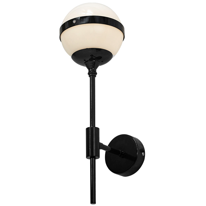 Бра Peggy Futura Black Wall Lamp Белый Черный Бра Peggy Futura Black Wall Lamp Белый Черный в Кирове | Loft Concept