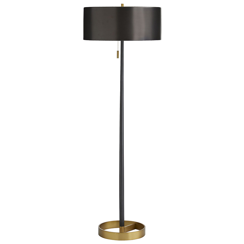Торшер Arteriors VIOLETTA FLOOR LAMP Black Латунь Черный Торшер Arteriors VIOLETTA FLOOR LAMP Black Латунь Черный в Кирове | Loft Concept