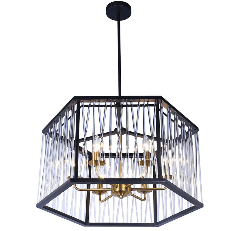 Люстра Lamp Inside The Frame Черный Люстра Lamp Inside The Frame Черный в Кирове | Loft Concept