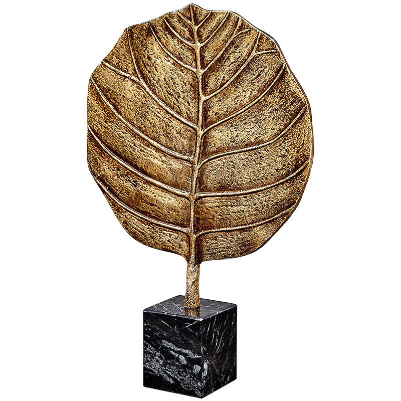 Аксессуар Gold Leaf Золотой Черный Мрамор Nero Аксессуар Gold Leaf Золотой Черный Мрамор Nero в Кирове | Loft Concept