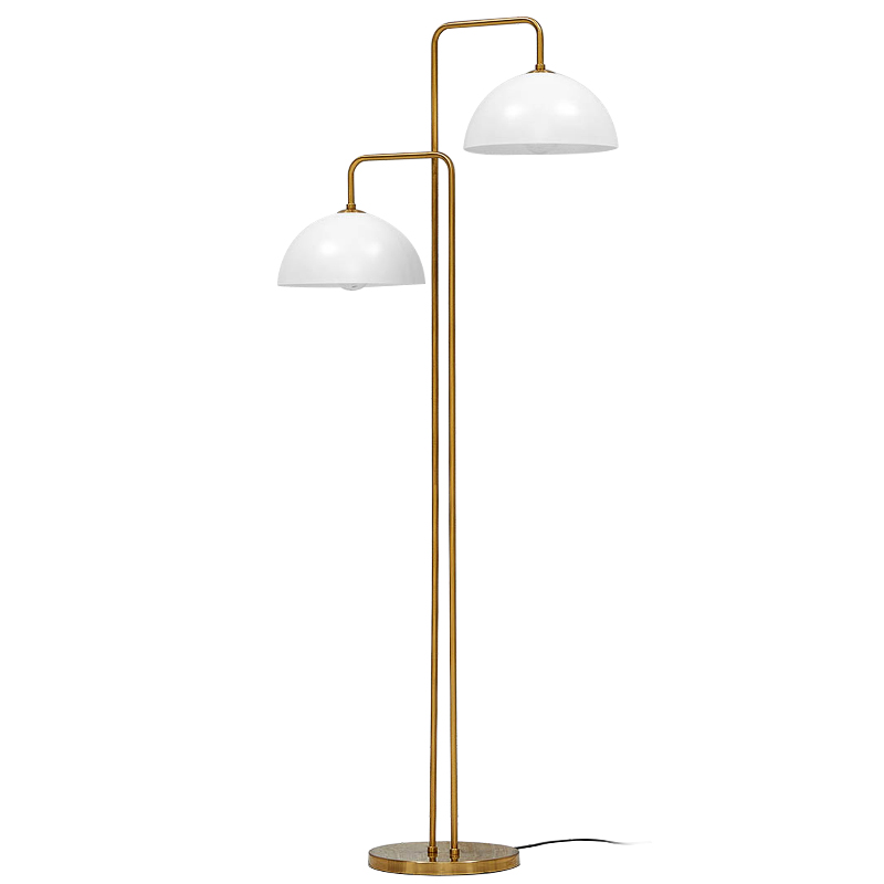 Торшер Haworth Floor Lamp Золотой Белый Торшер Haworth Floor Lamp Золотой Белый в Кирове | Loft Concept