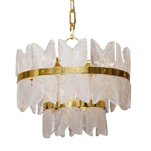 Люстра Glass Bells Латунь Прозрачное Стекло Люстра Glass Bells Латунь Прозрачное Стекло в Кирове | Loft Concept