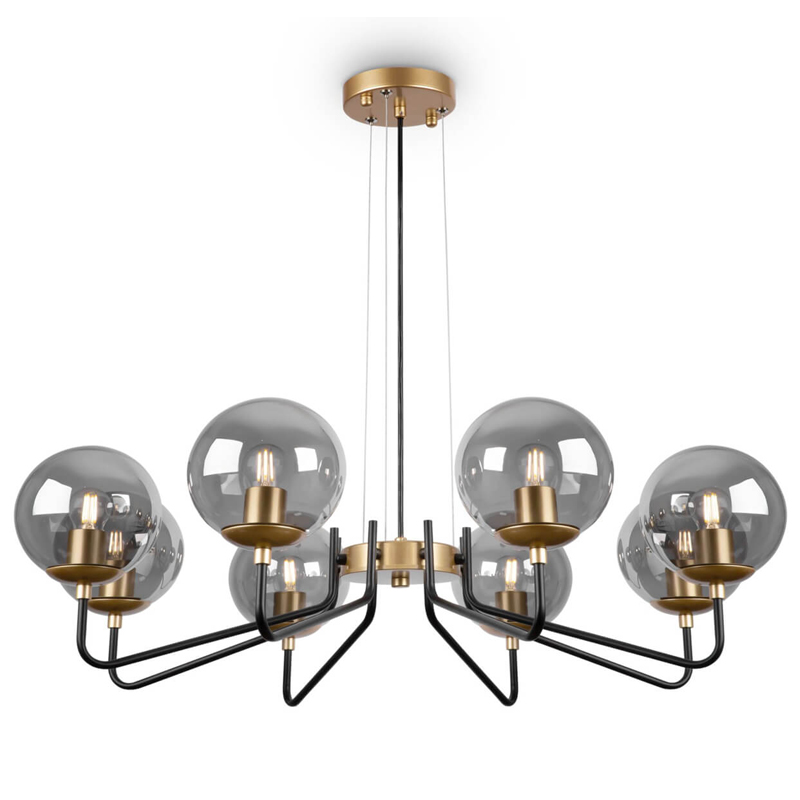 Люстра Benigno Chandelier Золотой Прозрачный (Transparent) Черный Люстра Benigno Chandelier Золотой Прозрачный (Transparent) Черный в Кирове | Loft Concept