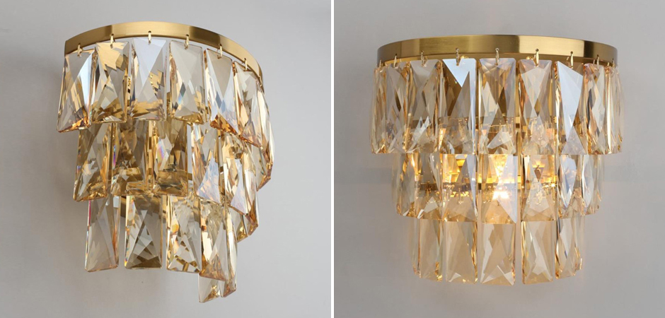 Бра с хрустальным плафоном LUNET Bronze - Loft-Concept в Кирове