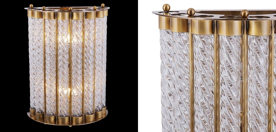 Бра Glass Spirals Sconces Бра Glass Spirals Sconces - Loft-Concept в Кирове