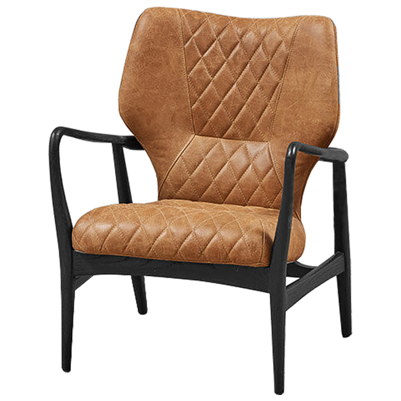 Кресло Ottavio Chair Карамель Черный в Кирове | Loft Concept 