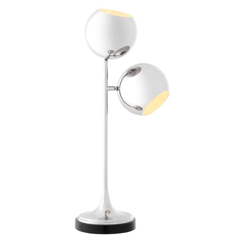 Настольная лампа Eichholtz Table Lamp Compton Nickel Никель Черный Настольная лампа Eichholtz Table Lamp Compton Nickel Никель Черный в Кирове | Loft Concept