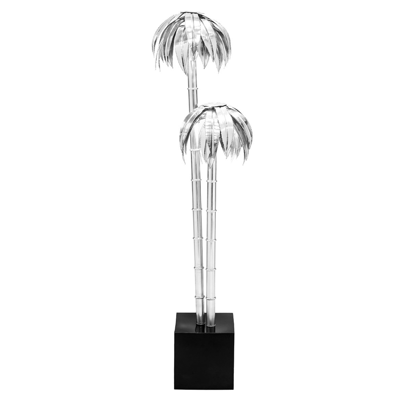 Торшер FLOOR LAMP PALMERY X2 Chromium Хром Черный Торшер FLOOR LAMP PALMERY X2 Chromium Хром Черный в Кирове | Loft Concept