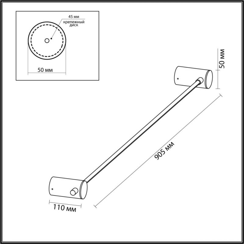 Бронзовое светодиодное бра Trumpet tube Wide Бронзовое светодиодное бра Trumpet tube Wide в Кирове