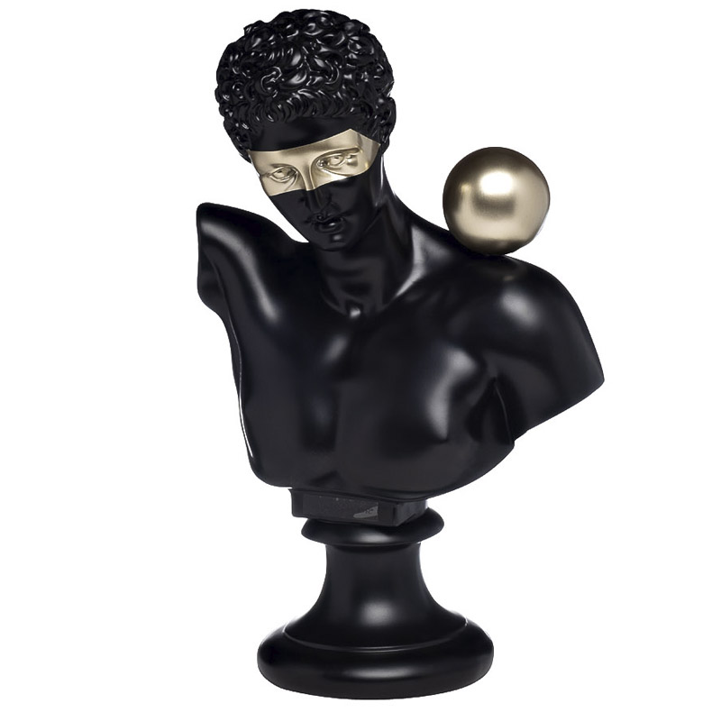 Статуэтка Antique Bust man Золотой Черный Статуэтка Antique Bust man Золотой Черный в Кирове | Loft Concept