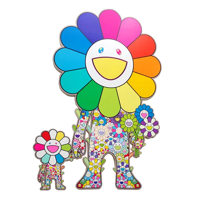 Takashi Murakami Большой Арт-объект на стену Смеющиеся Цветы Мульти Takashi Murakami Большой Арт-объект на стену Смеющиеся Цветы Мульти в Кирове | Loft Concept