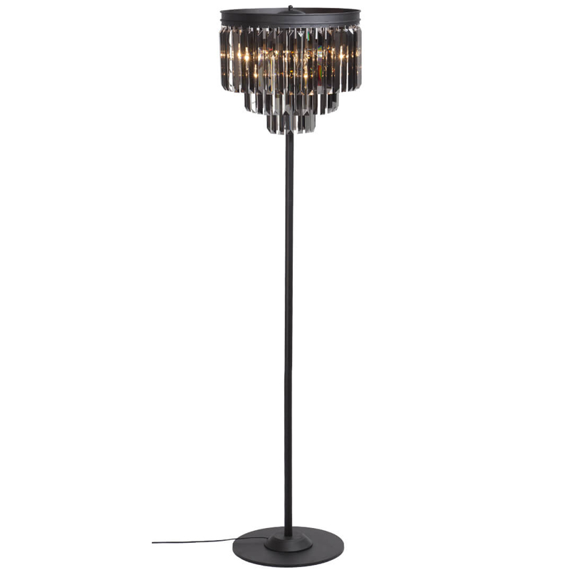 Торшер RH Odeon Smok GLASS Floor Lamp Стекло Смок Черный Торшер RH Odeon Smok GLASS Floor Lamp Стекло Смок Черный в Кирове | Loft Concept