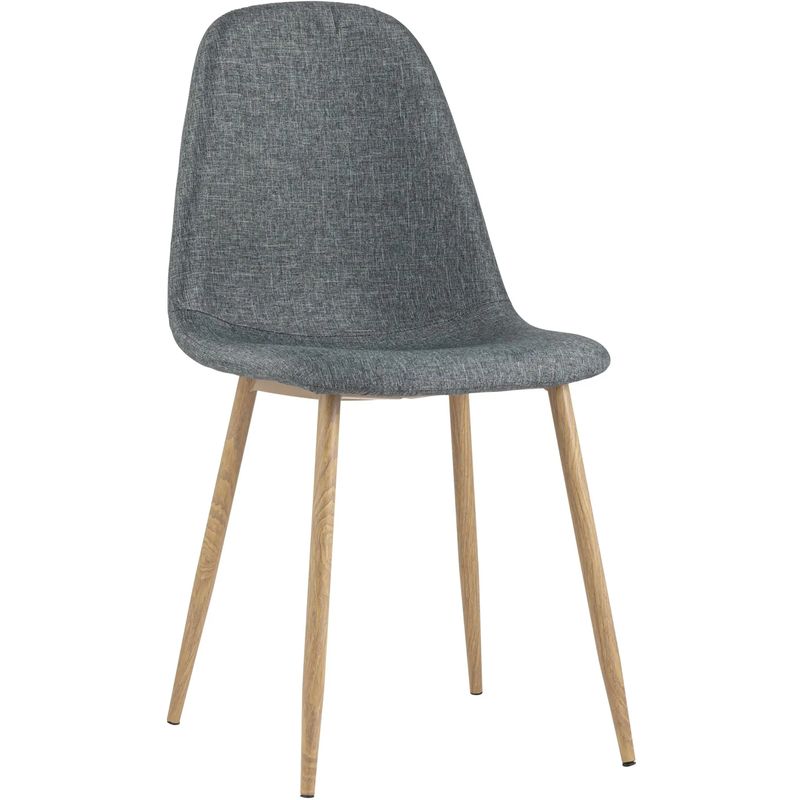 Стул Archie Chair Серая Рогожка Деревянные ножки Серый Древесина Стул Archie Chair Серая Рогожка Деревянные ножки Серый Древесина в Кирове | Loft Concept